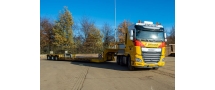 Vrachtauto met dieplader 29 ton