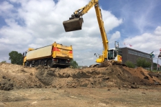 Grondwerk Bergbezinkbassin De Geusselt Maastricht